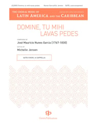 Domine tu mihi lavas pedes SATB choral sheet music cover Thumbnail